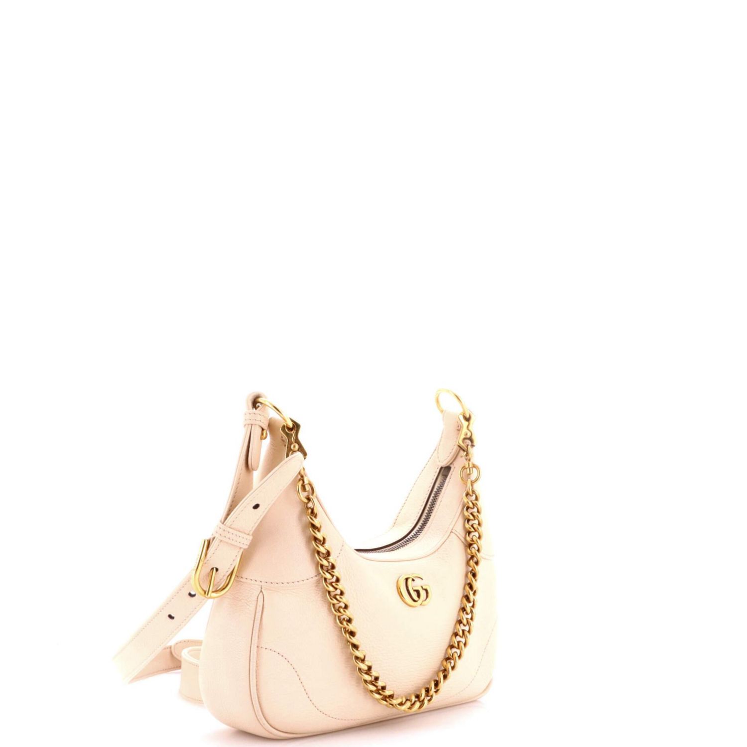 Small Aphrodite Zip Shoulder Bag Leather