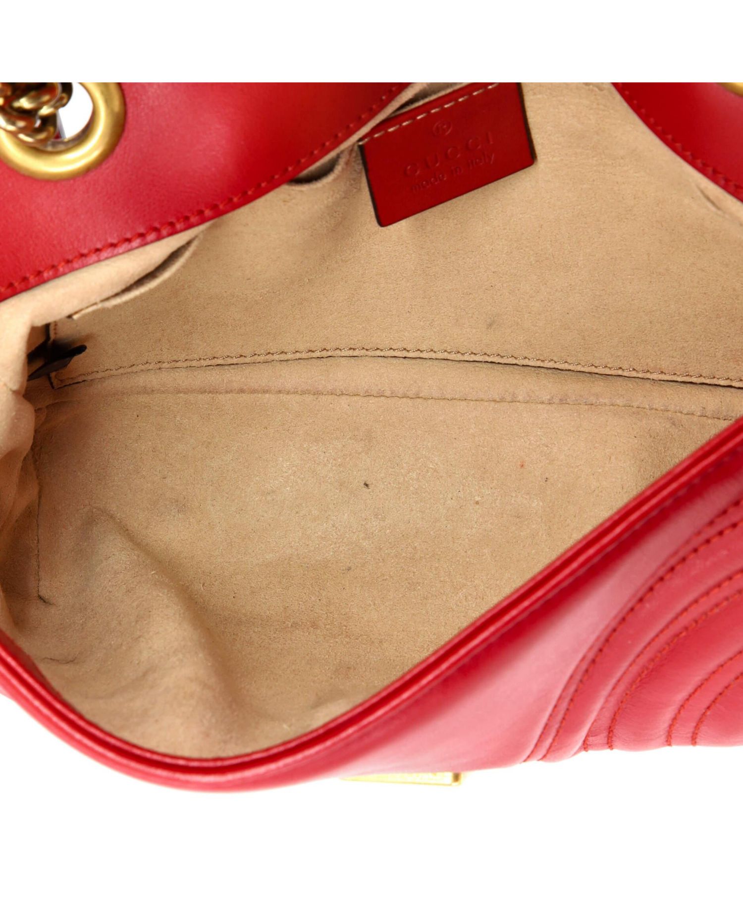 Mini GG Marmont Flap Bag Matelasse Leather