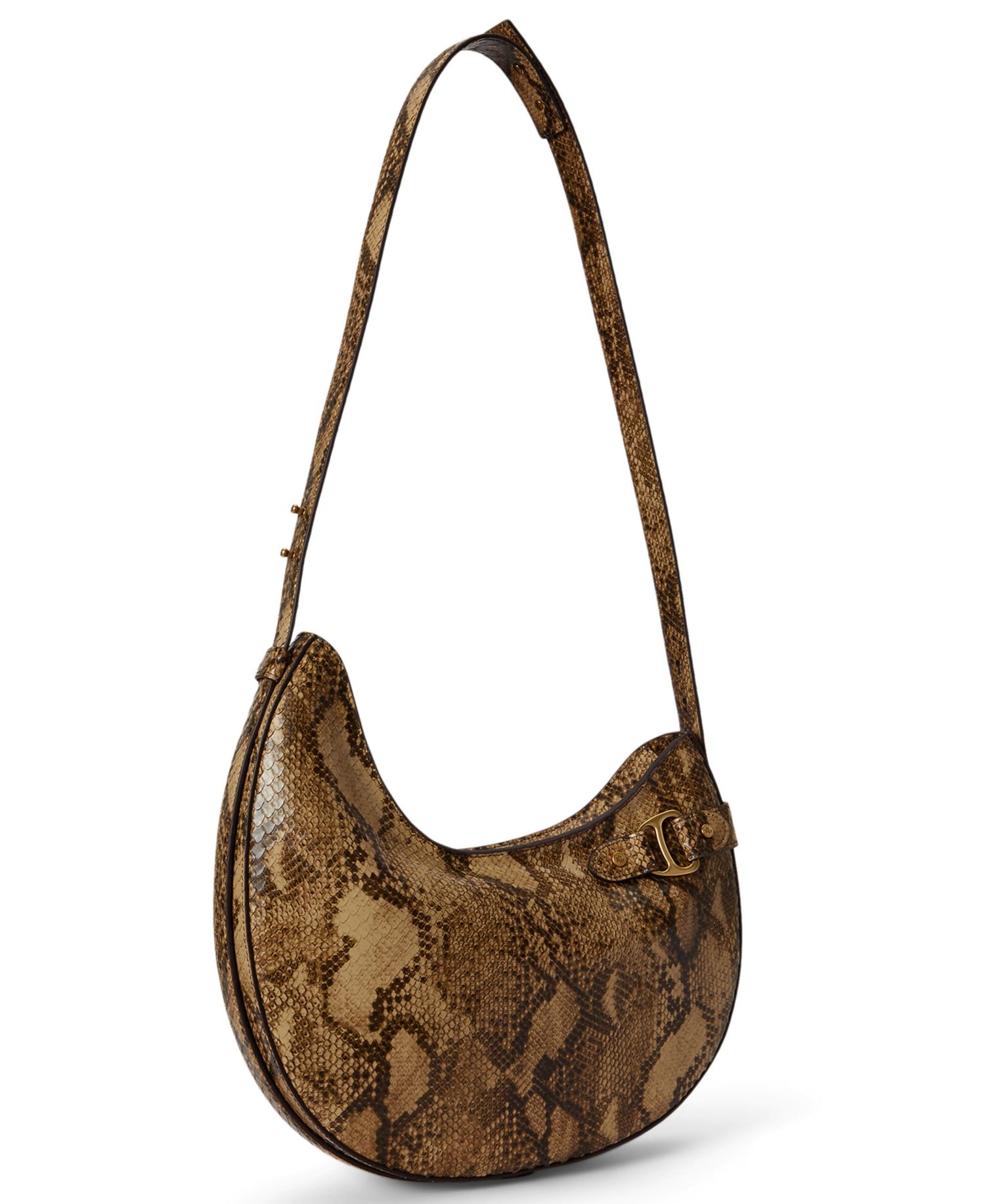 Tasha Embossed Leather Medium Shoulder Bag
