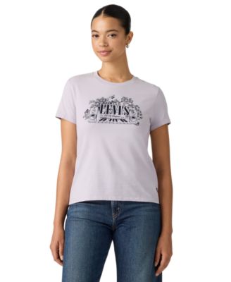 Women's Perfect Graphic Logo Cotton T-Shirt