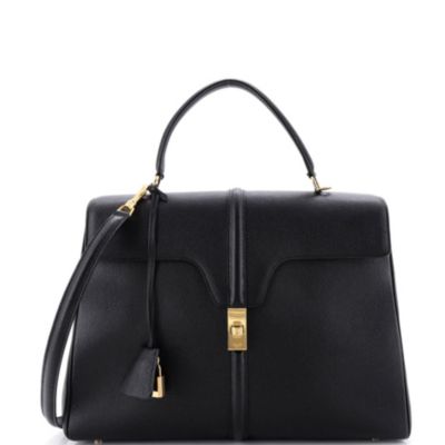 Medium 16 Top Handle Bag Grained Calfskin