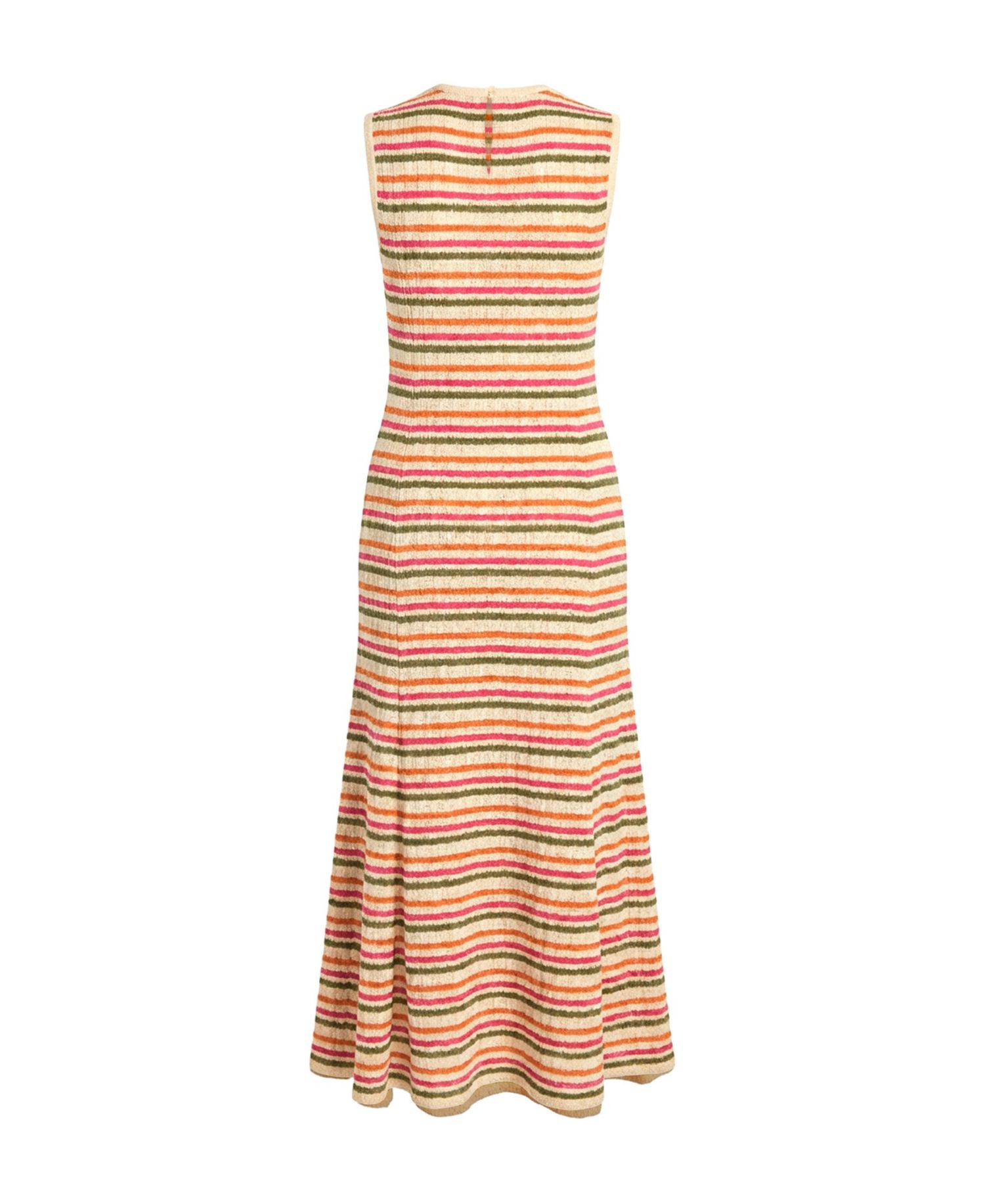 Women's Sleeveless Striped Knit Maxi Dress