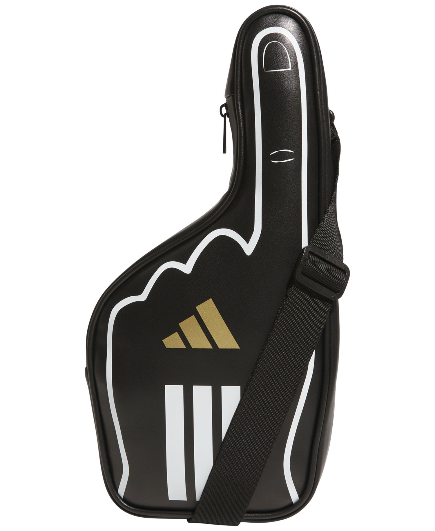 Men's Finger Design Zip-Up Crossbody Bag