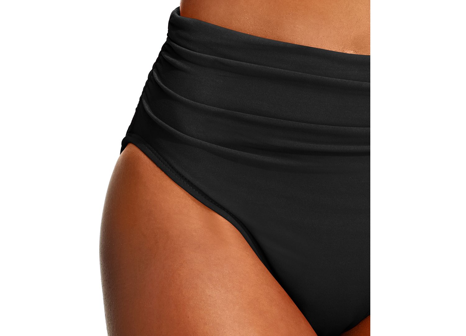 Ruched Swim Brief Bottoms