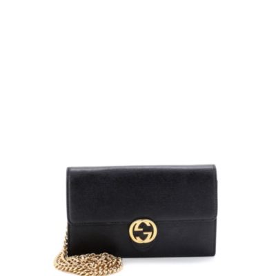 Interlocking Wallet on Chain Leather
