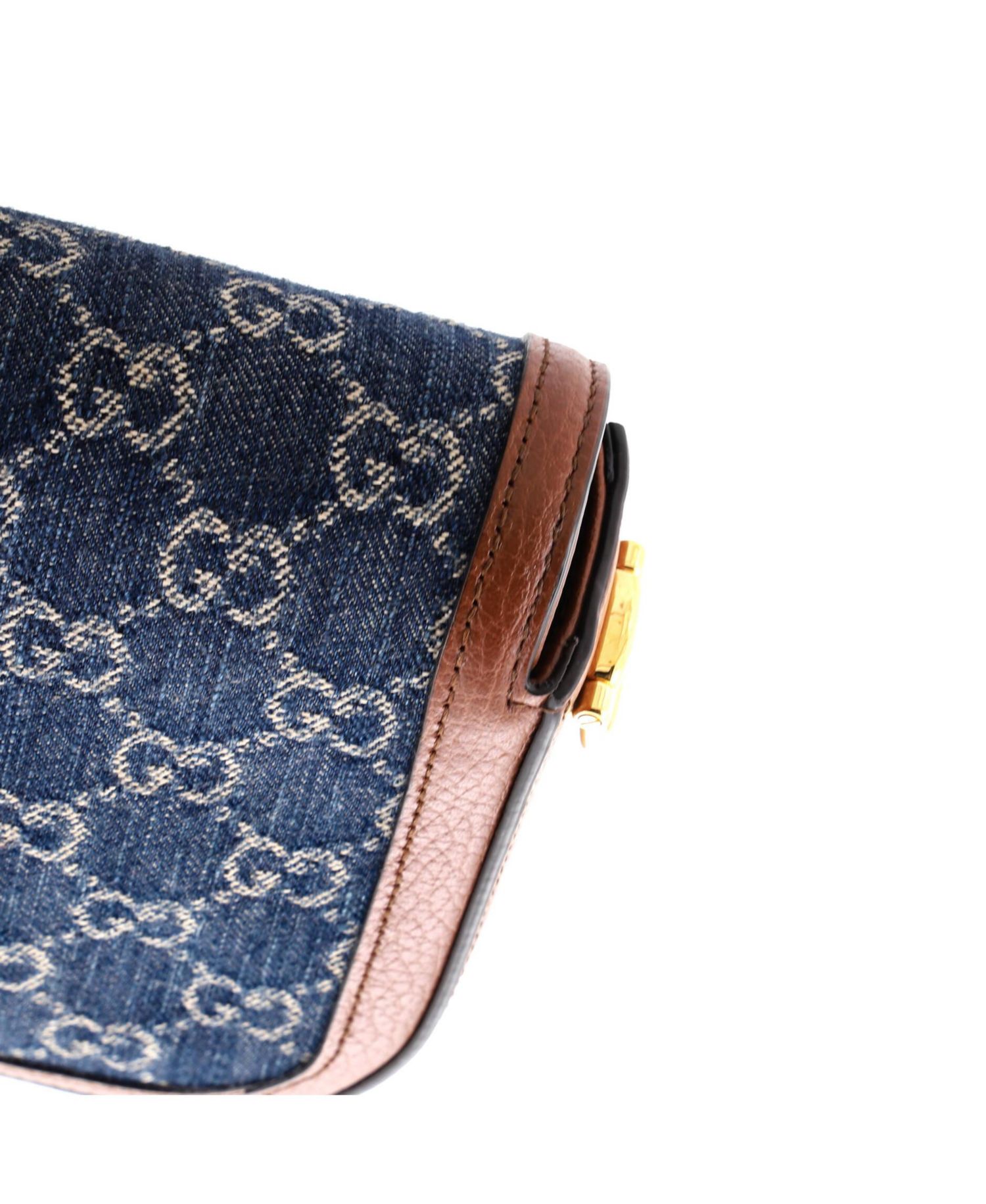 Mini Horsebit 1955 Shoulder Bag GG Denim