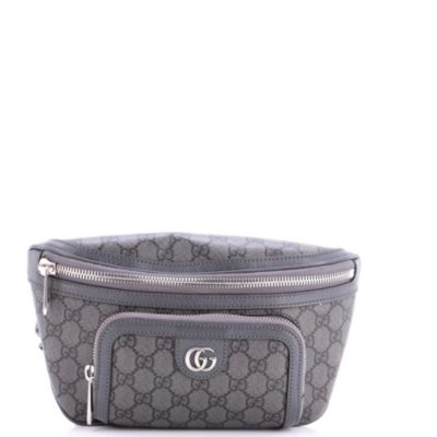 Medium Ophidia Front Pocket Zip Belt Bag GG Coated Canvas
