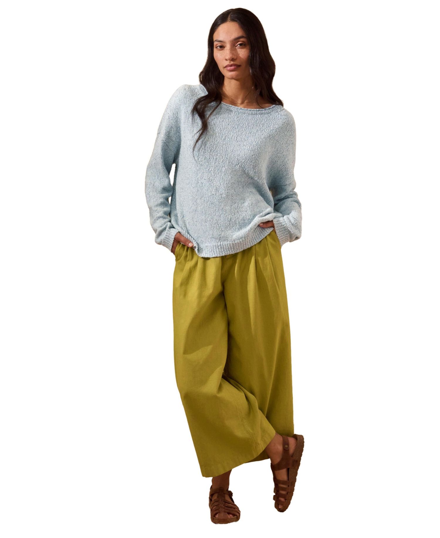 Women's Silk Blend Boat Neck Sweater