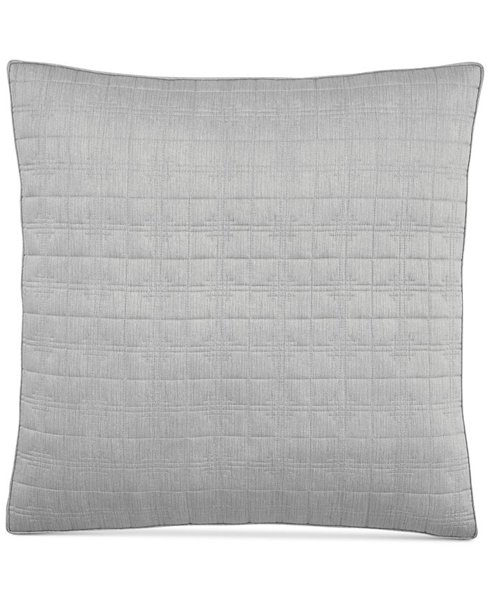 Hotel Collection CLOSEOUT! Modern Plaid Quilted European Sham, Created