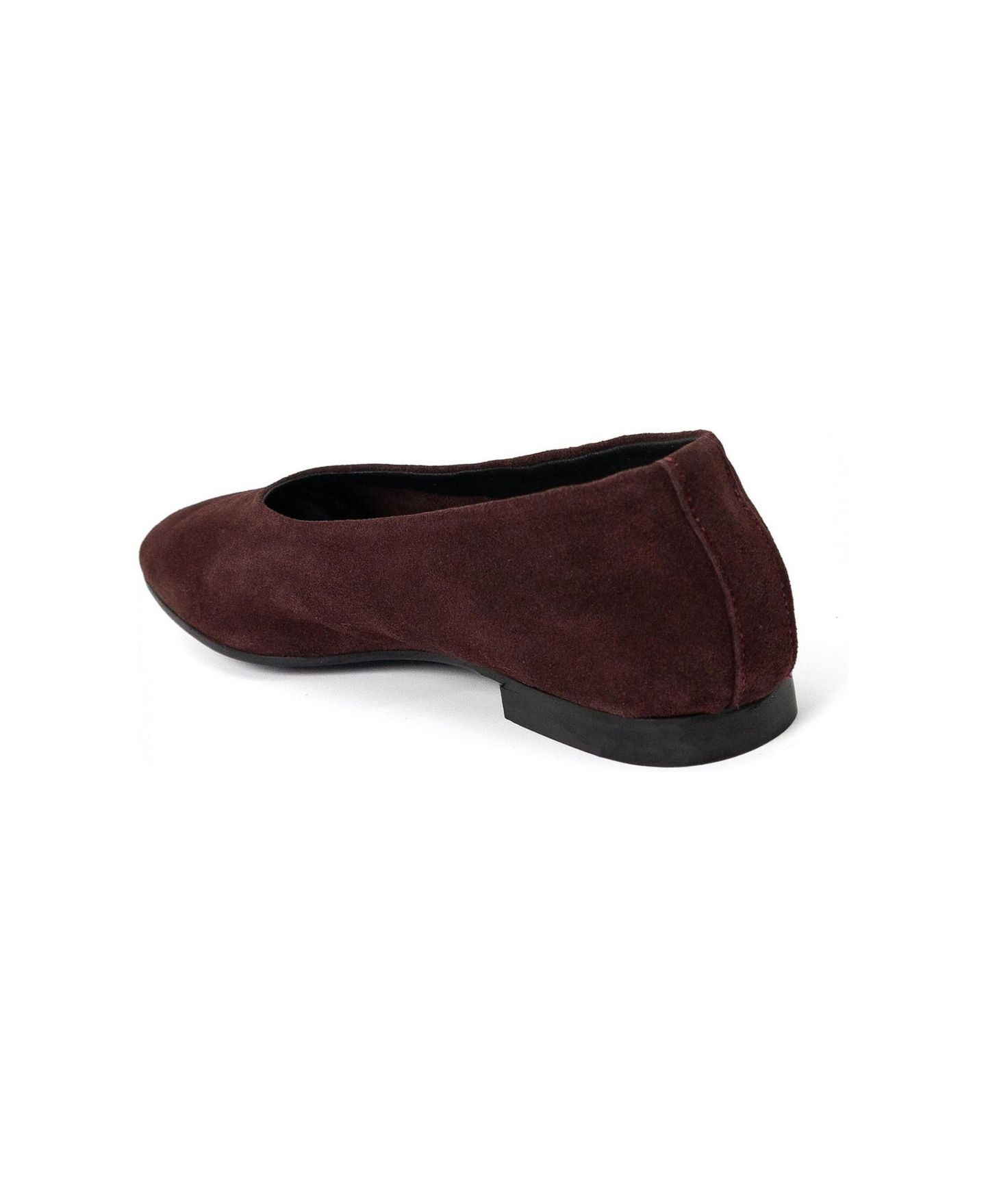 Женские балетки Menina Step Lucrecia Suede Ballet Flat, цвет: Бордовый — фото 3