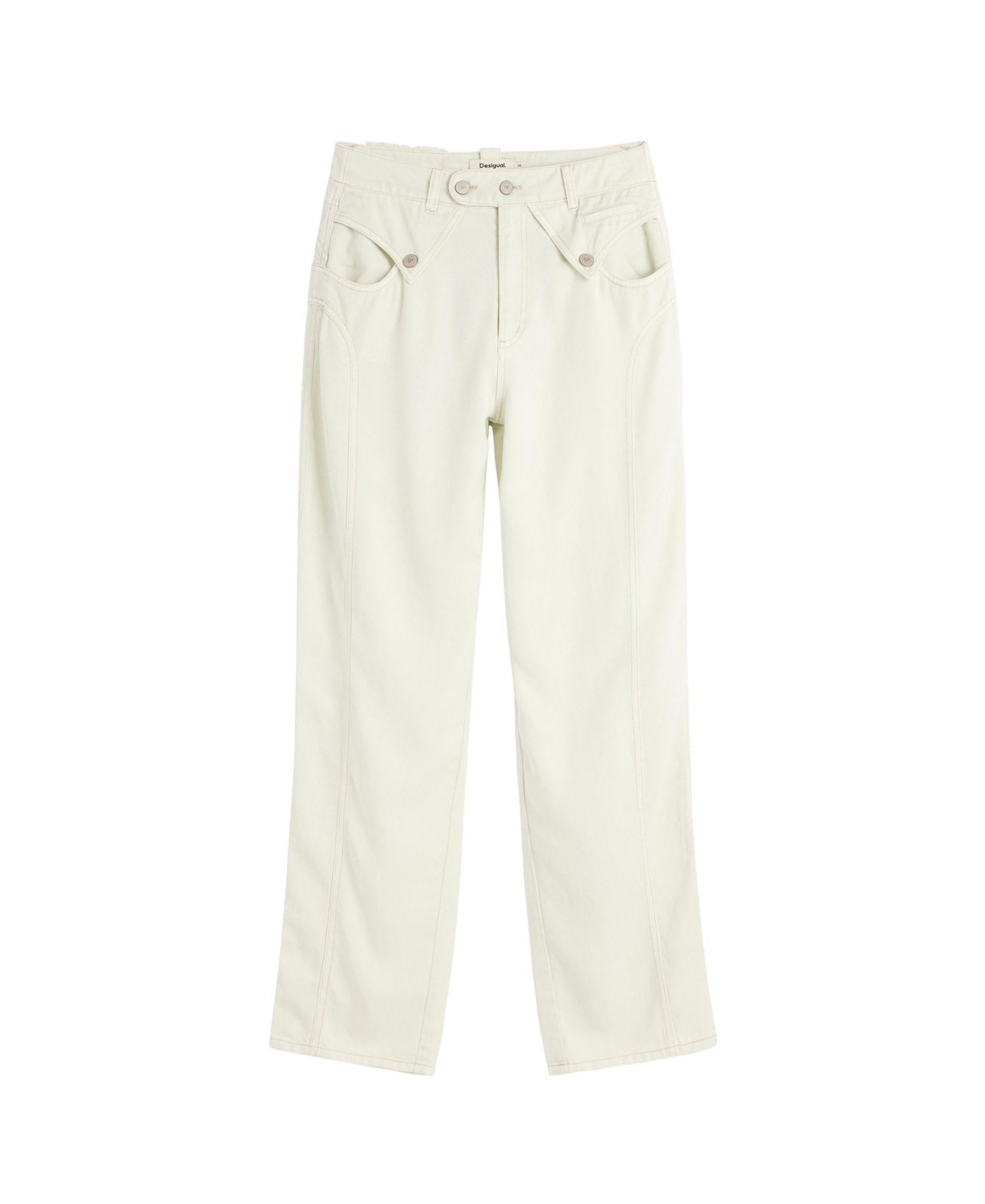 Women's Baggy Pants Buttons