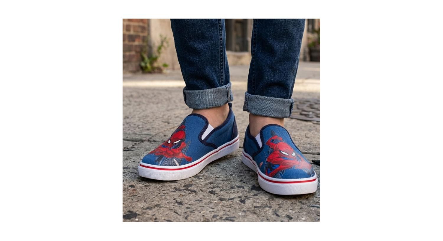 Little Boys Marvel City Guardian Slip On Canvas Shoes