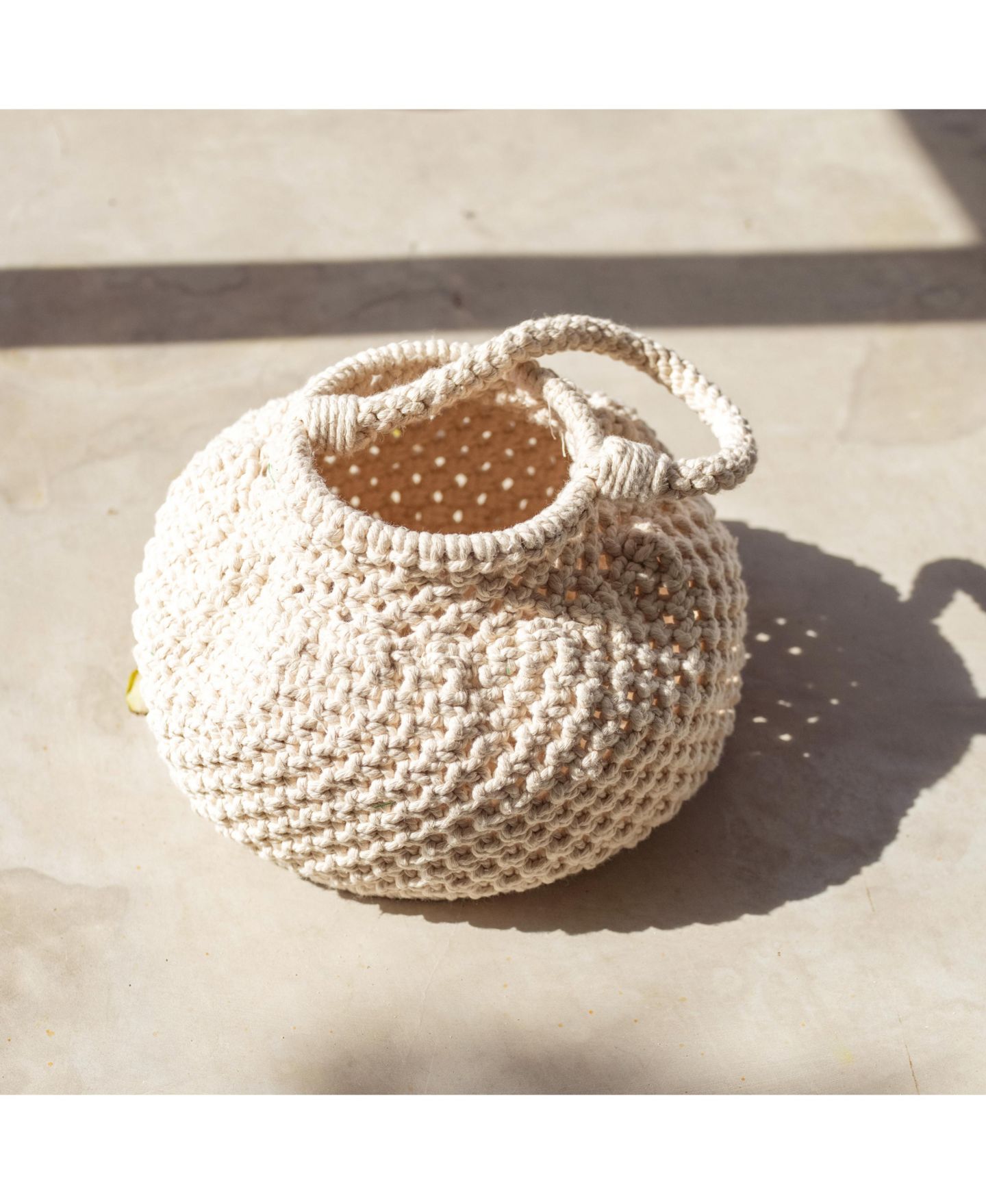 Женская сумка Brunna.co Off White Naga Macrame Bucket, цвет: Молочный белый — фото 2