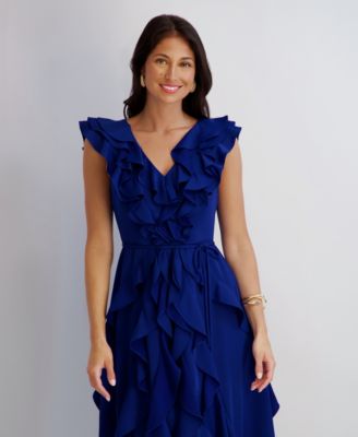 Women's Blue Ruffle Dresses | Macy's