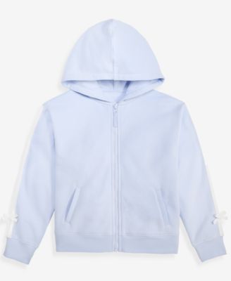 Girls' XS-XL Bow-Sleeve Zip Fleece Hoodie