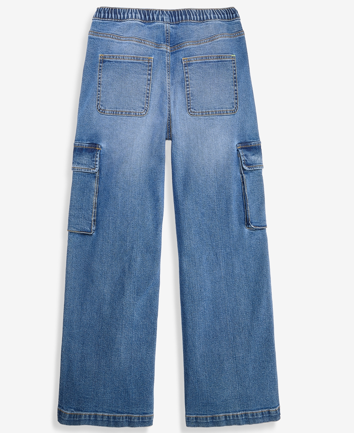 Epic Threads Girls' 5-20 Medium-Wash Pull-On Cargo Jeans, Macy's Exclusive