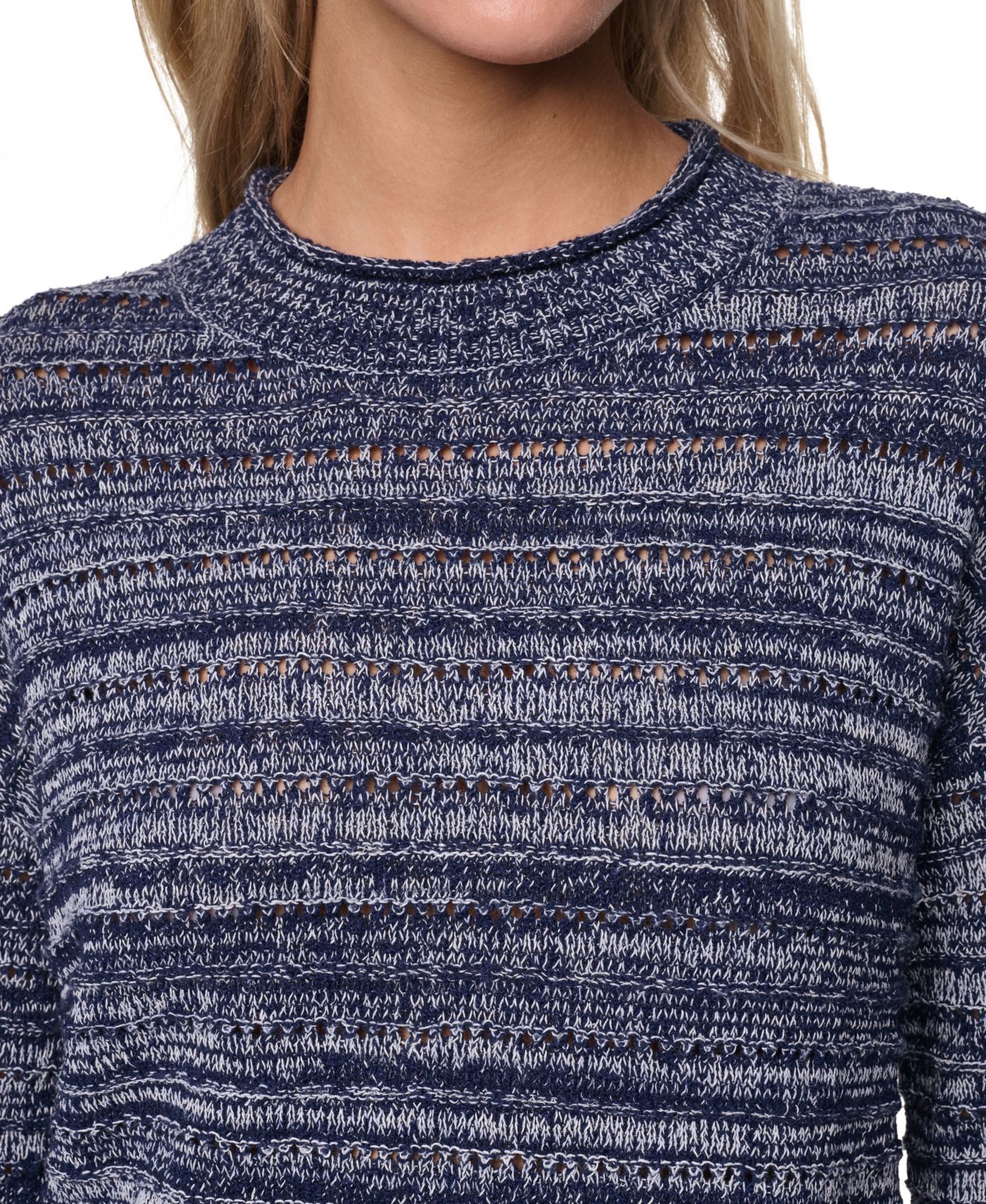 Women's Cotton-Blend Crewneck Sweater