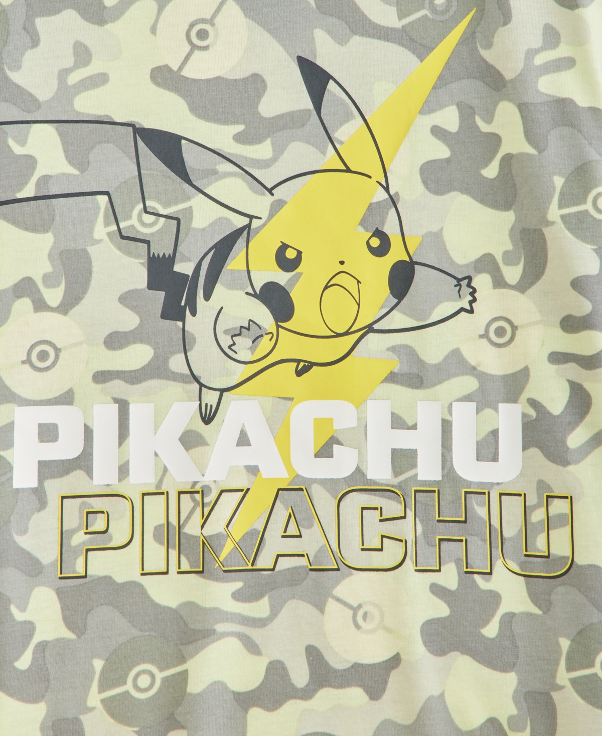 Epic Threads Big Boys Pikachu Bolt Camo T-Shirt, Macy's Exclusive
