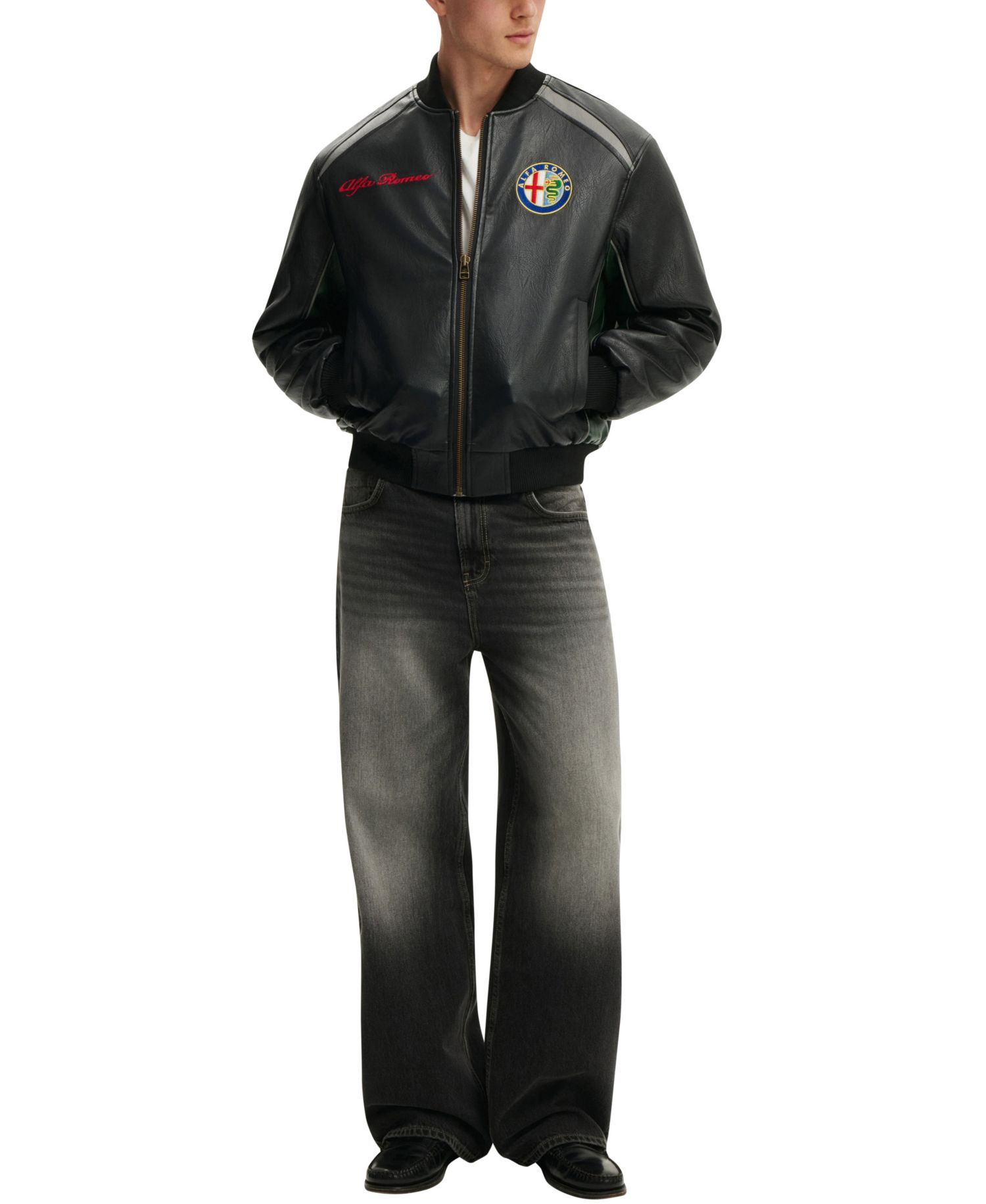 Men's Alfa Romeo Bomber Long-Sleeve Jacket
