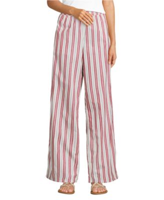 Women's Poplin High Rise Extra Wide Leg Pants
