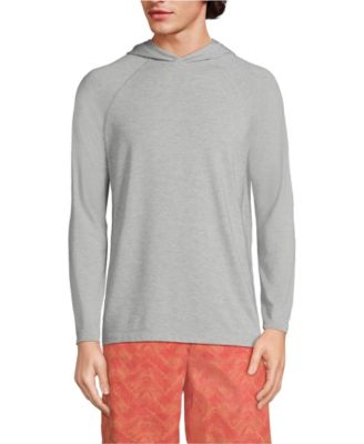 Men's SunShade UPF 50 Cooling Long Sleeve Hooded Swim Tee Rash Guard