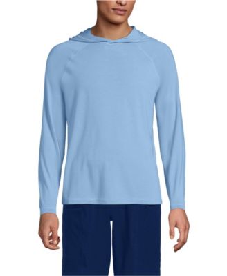 Men's SunShade UPF 50 Cooling Long Sleeve Hooded Swim Tee Rash Guard
