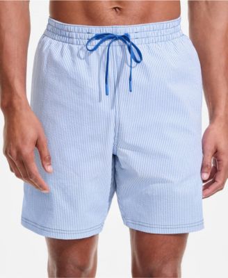 Men's 7" Seersucker Volley with Hydroliner Swim Trunk