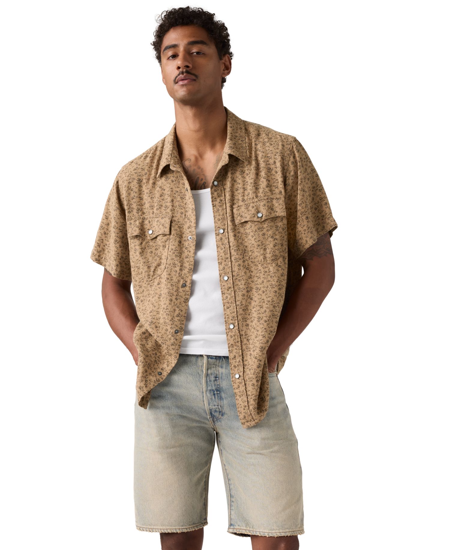 Men's Short-Sleeve Western Shirt