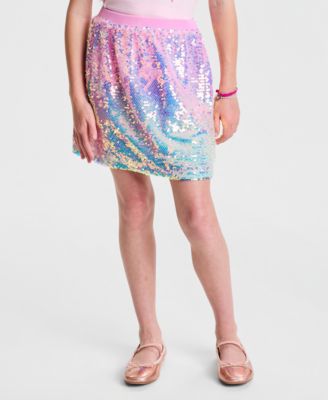 Girls' XS-XL Rainbow Sequin Skirt