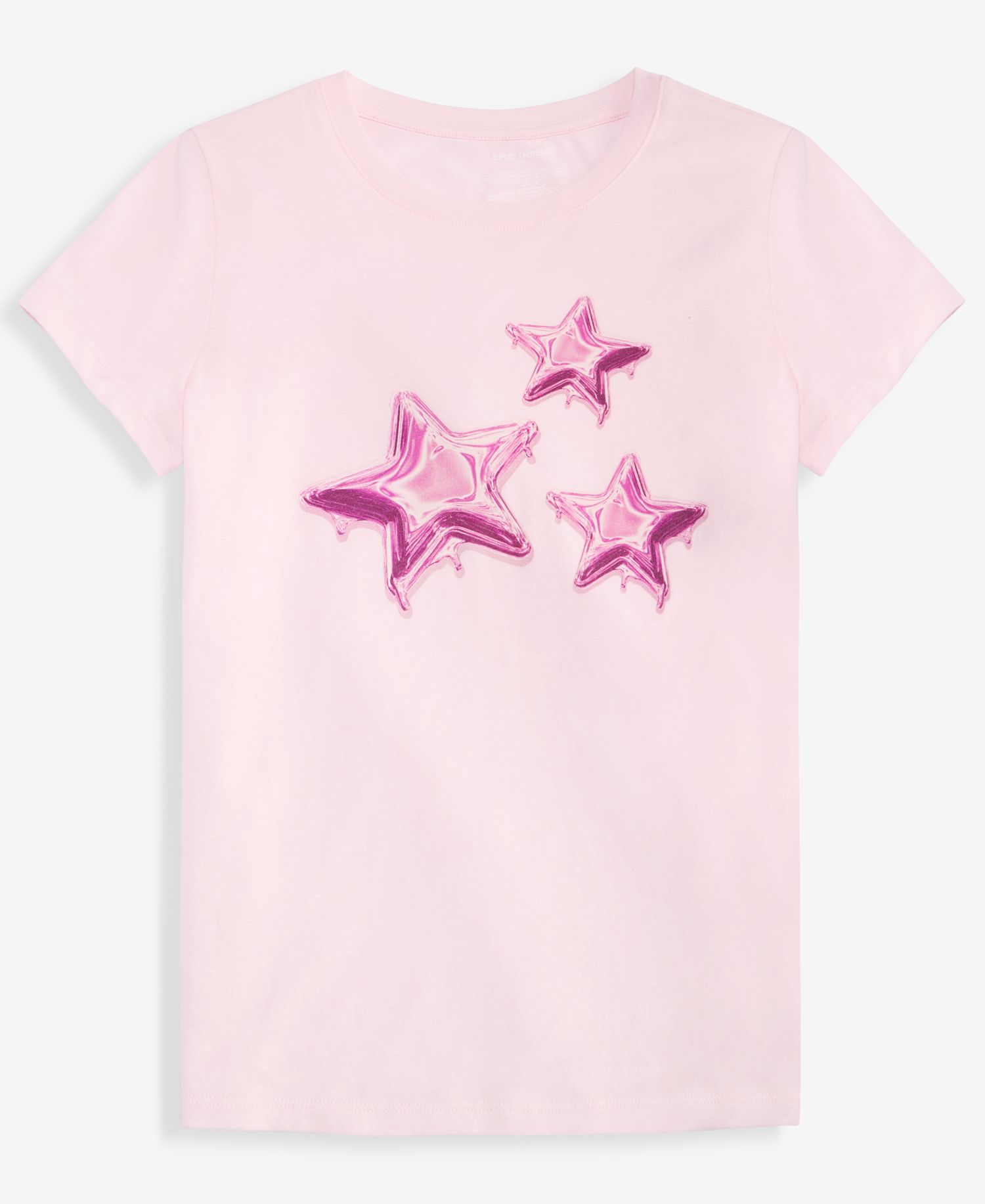 Girls' XS-XL Chrome Stars T-Shirt
