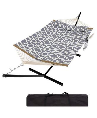 450 LBS Capacity, Double Outdoor Hammock for Patio, Backyard, Garden, Beach