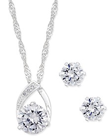 Crystal Pendant Necklace and Earrings Set, Created for Macy's