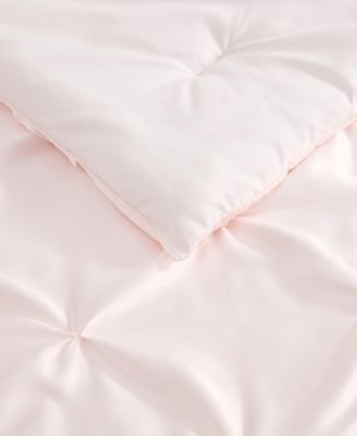 Laura Ashley Pintuck Solid Satin 2-Piece Comforter Set, Twin XL