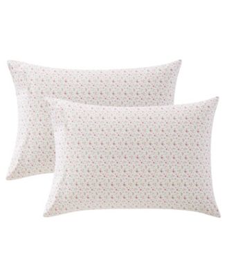 Evie Cotton Percale Pillowcase Pair, Standard