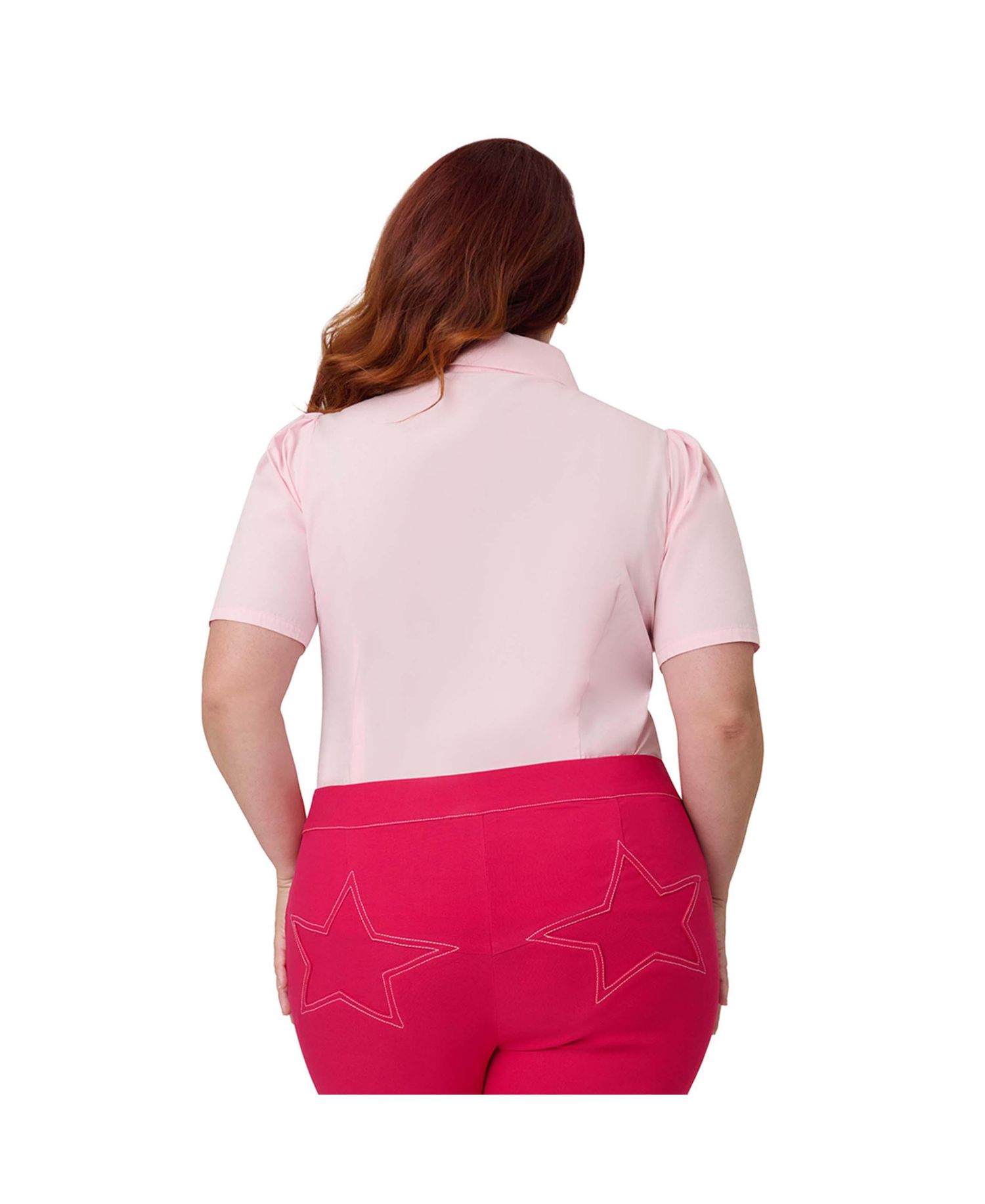 Plus Size 1940s Collared Blouse