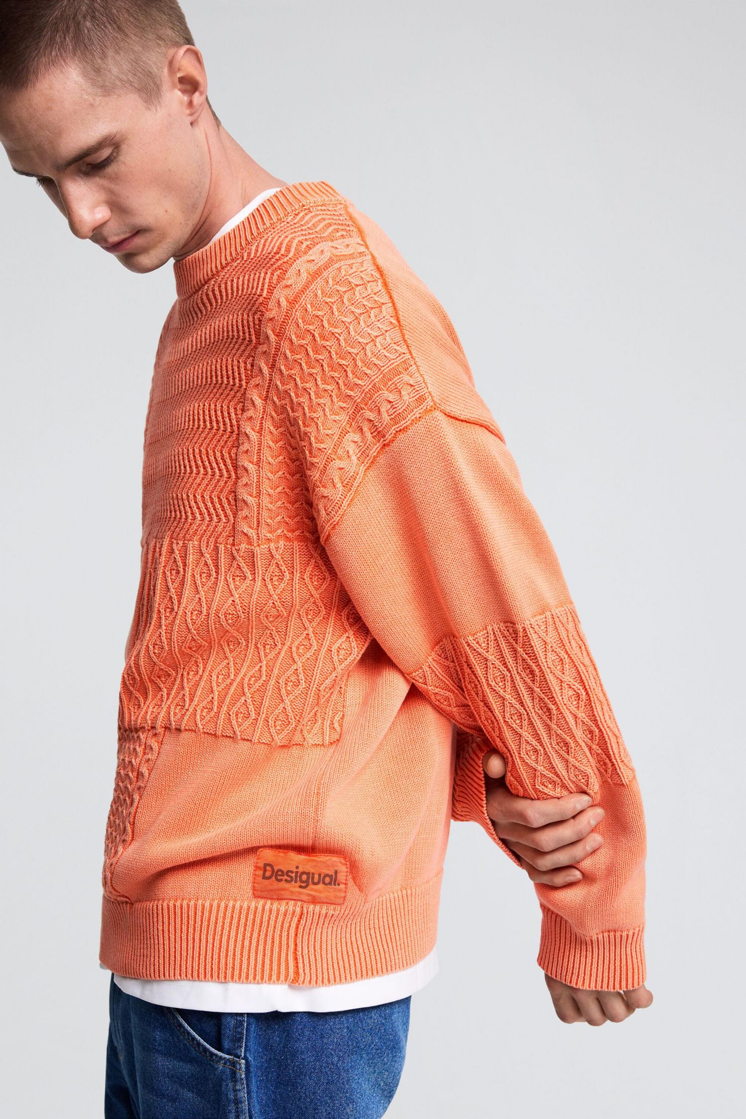 Men's Plain knit sweater