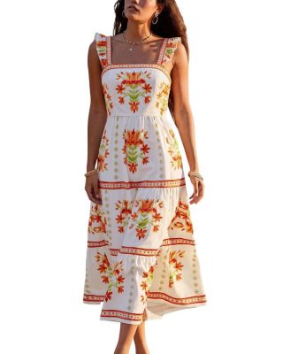 Women's Cruising All Day Floral Maxi Beach Dress