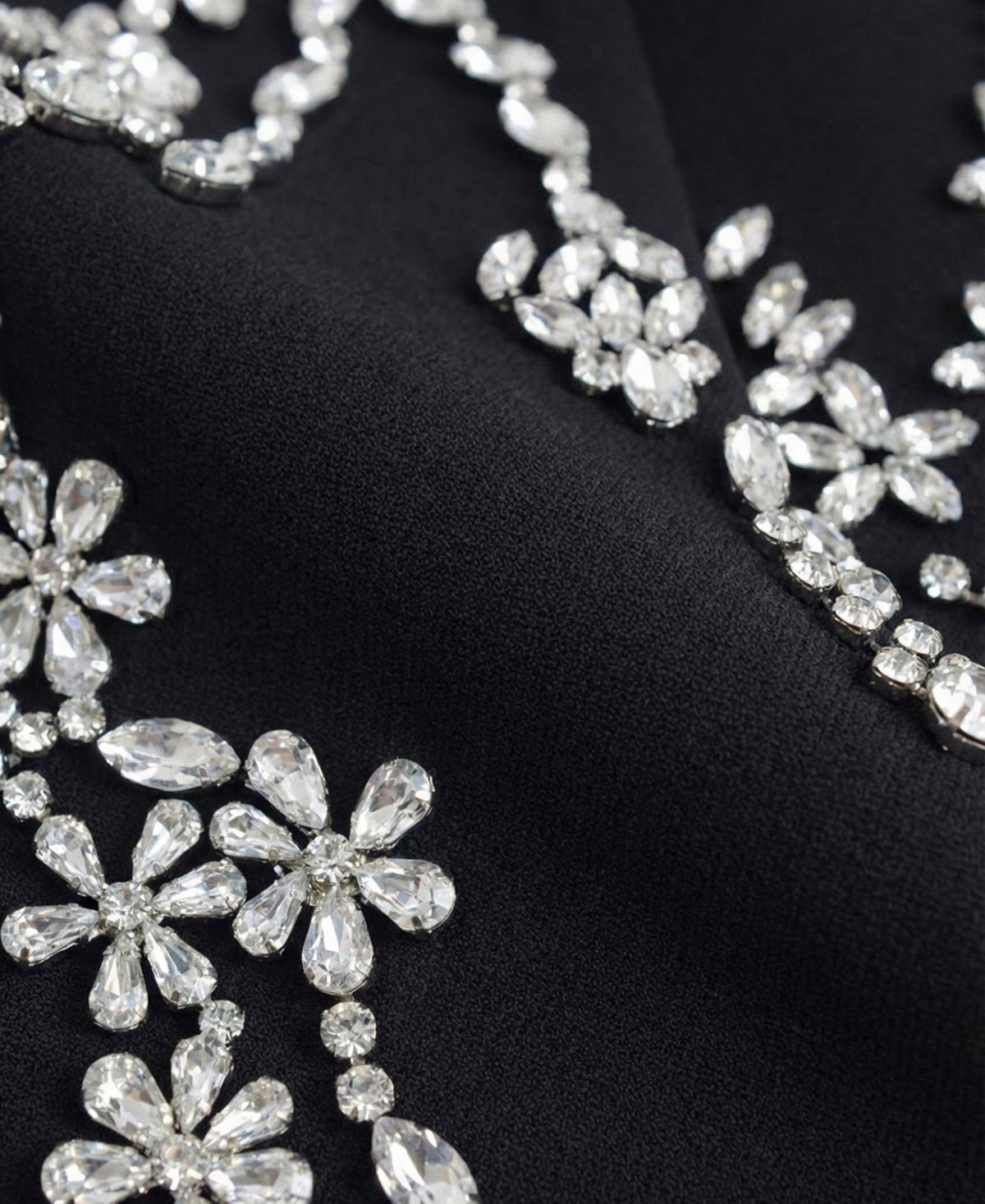 Modenaire Women's Embellished Cutout Crystal Detail Blazer