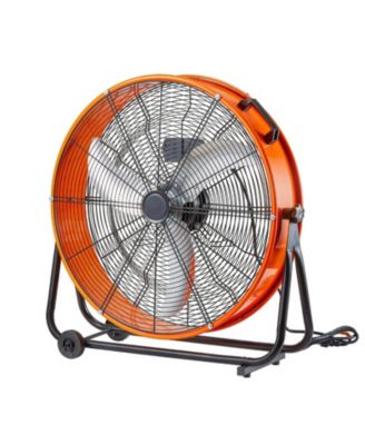 24 Inch Industrial Drum Fan 8600 CFM 3-Speed Heavy Duty Floor