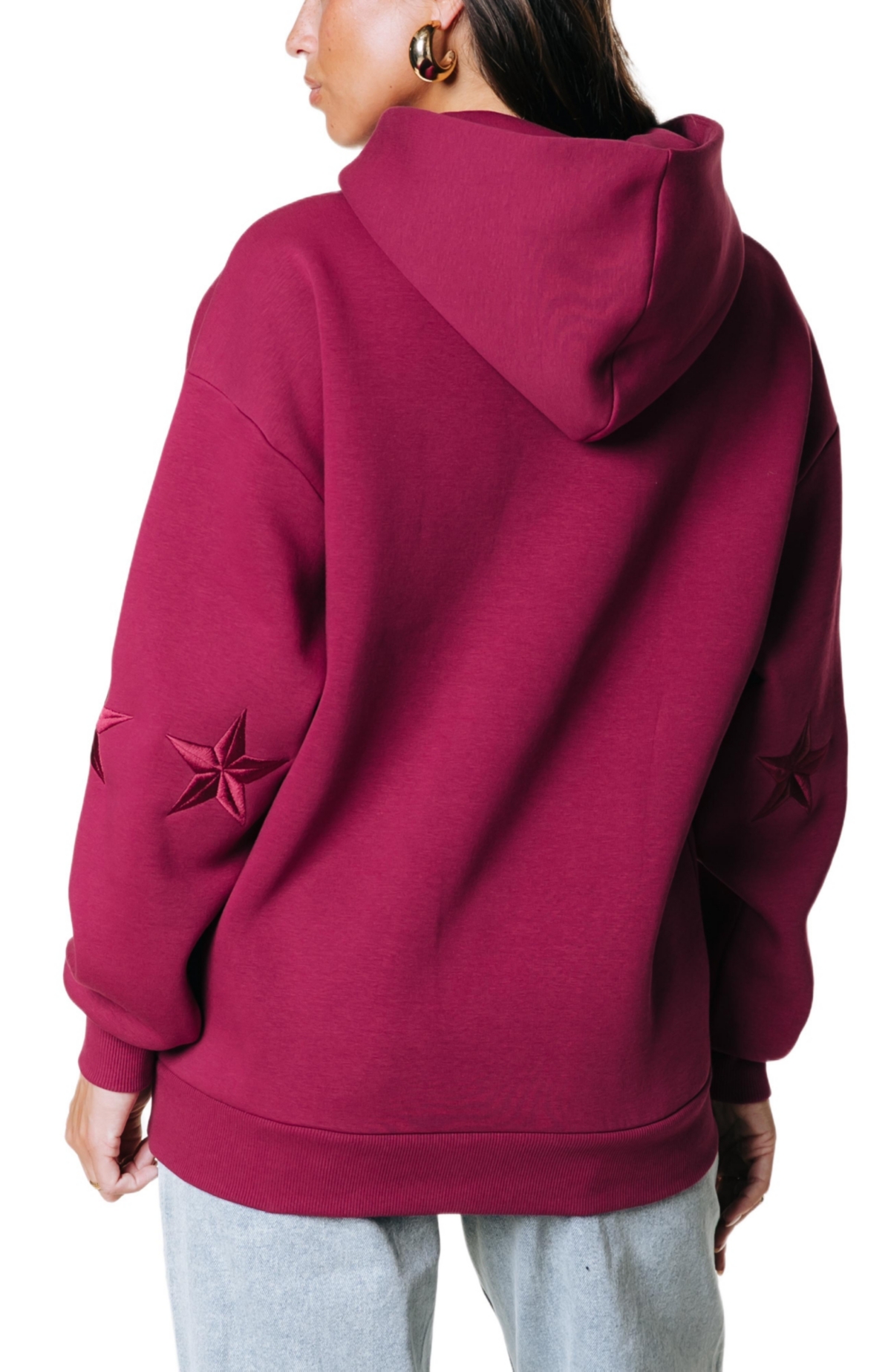 Colourful Rebel Women's Stars Embro Clean Hoodie