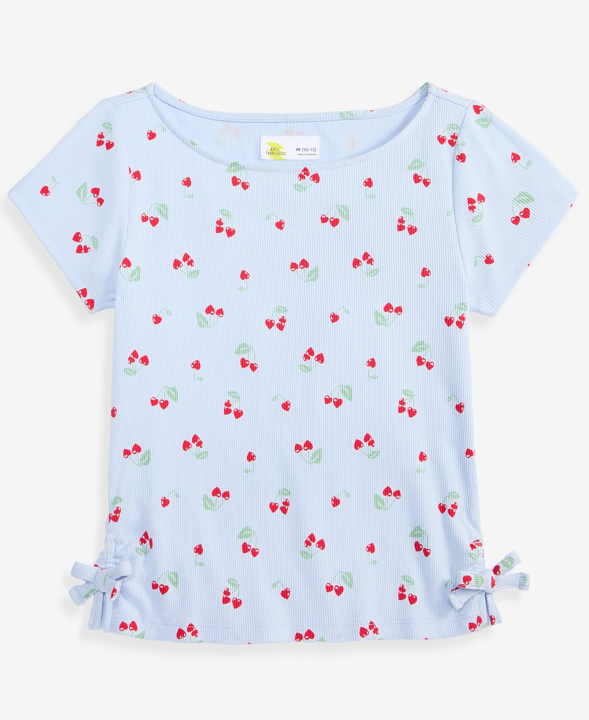 Epic Threads Girls' 5-20 Cherries-Print Ribbed Tee, Macy's Exclusive