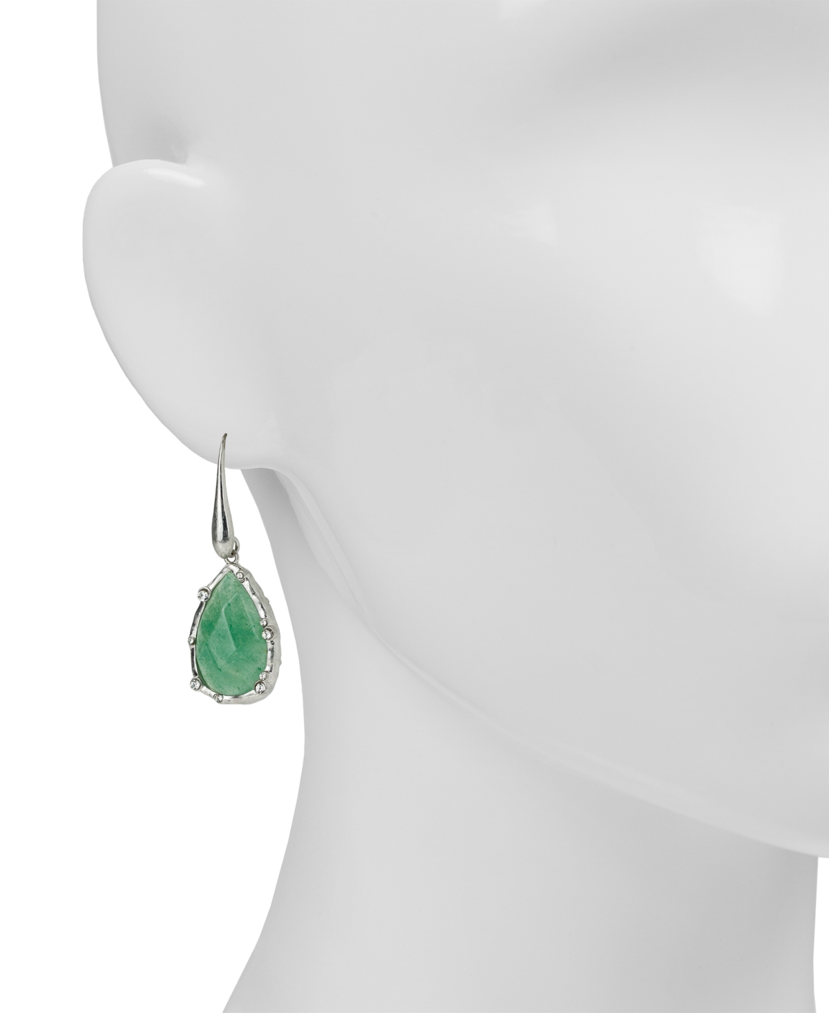 Patricia Nash Rhodium-Plated Tear Drop Earrings
