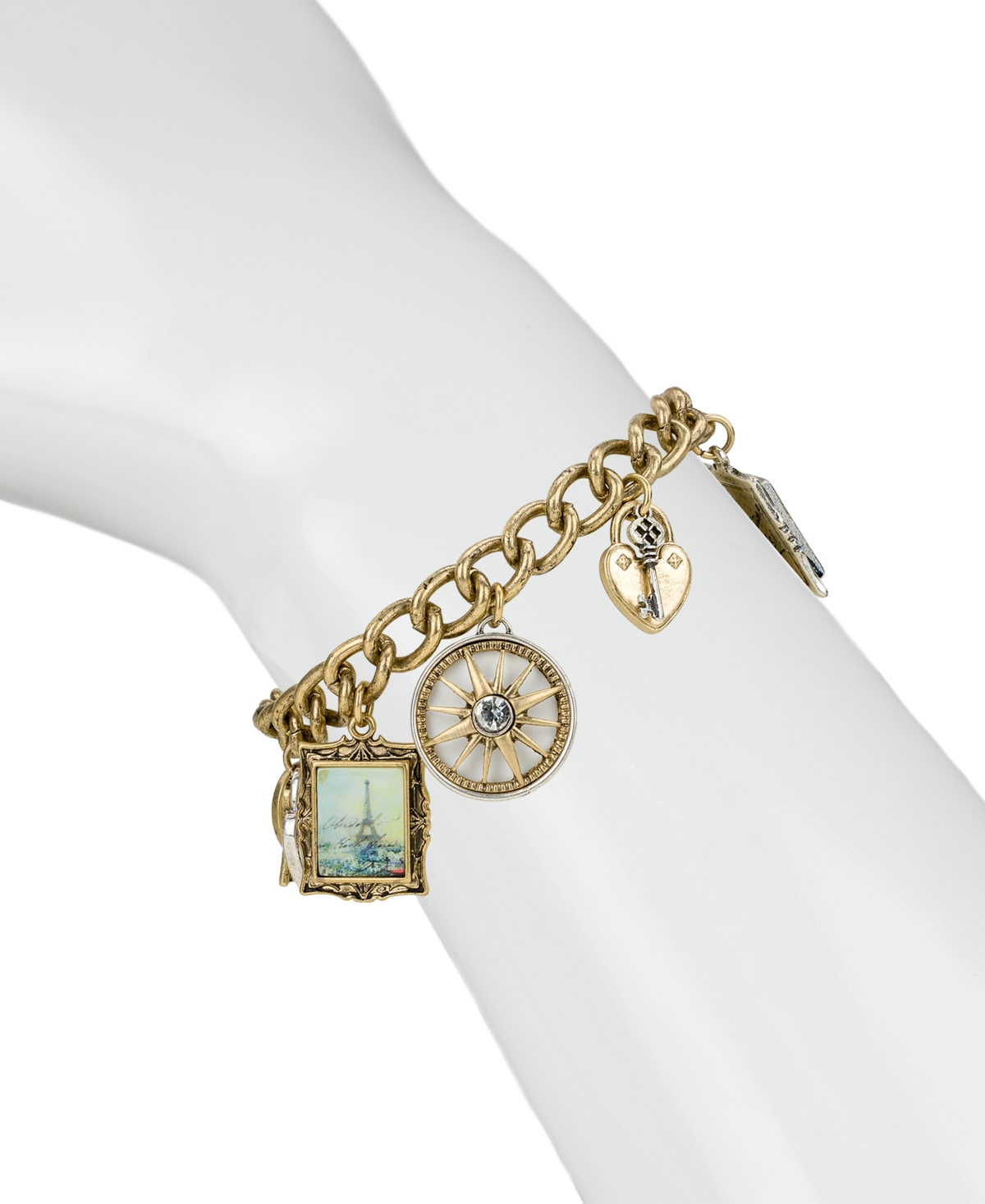Patricia Nash Gold-Tone Plated Charm Bracelet