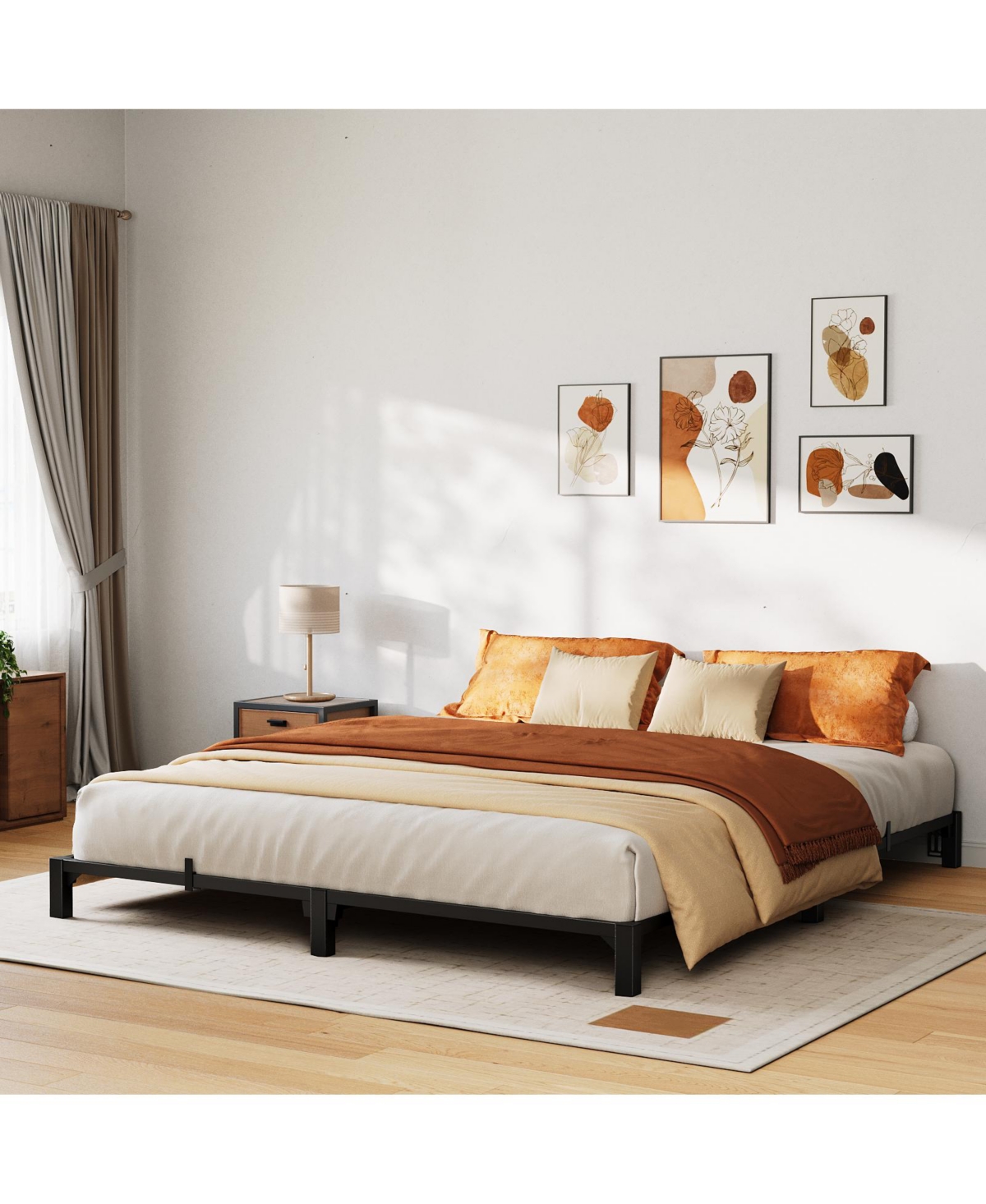 homfan Heavy Duty Metal Bed Frame