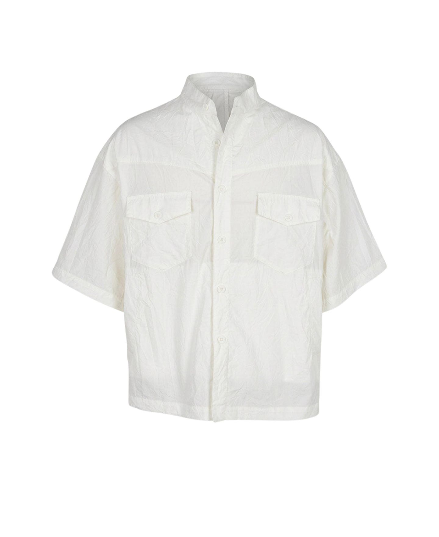 Мужская рубашка Modenaire Short Sleeve Stand-Collar Dual-Pocket, цвет: Белый — фото 3