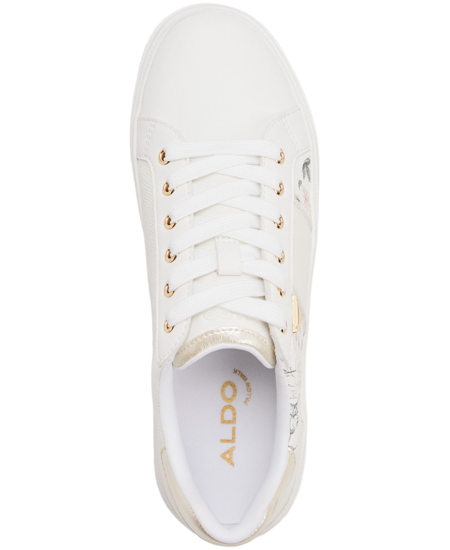 Женские кроссовки ALDO Saddie Jogger Lace-Up, цвет: Белый разноцветный — фото 4