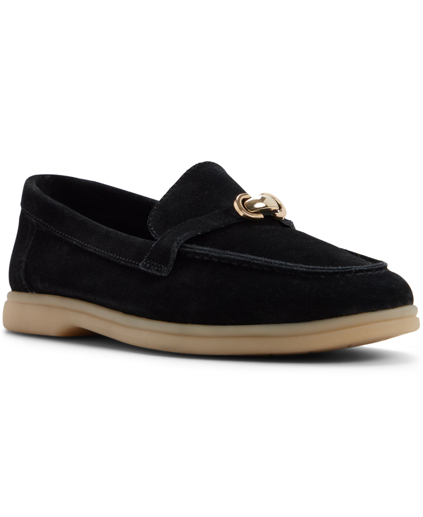 Женские туфли ALDO Crerasso Round Toe, цвет: Чёрный замшевый — фото 1