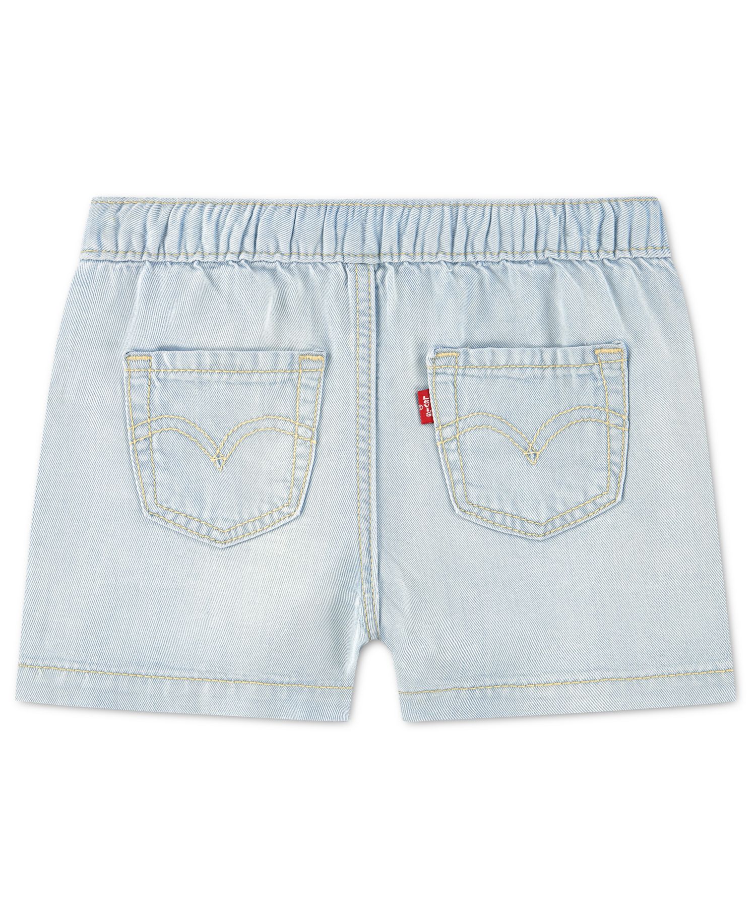 Girls' 2T-6X Denim Parachute Shorts