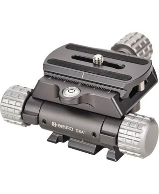 GRA1 Geared 360 Degree Pan Rotation Adapter with Quick Release Arca-Style Base