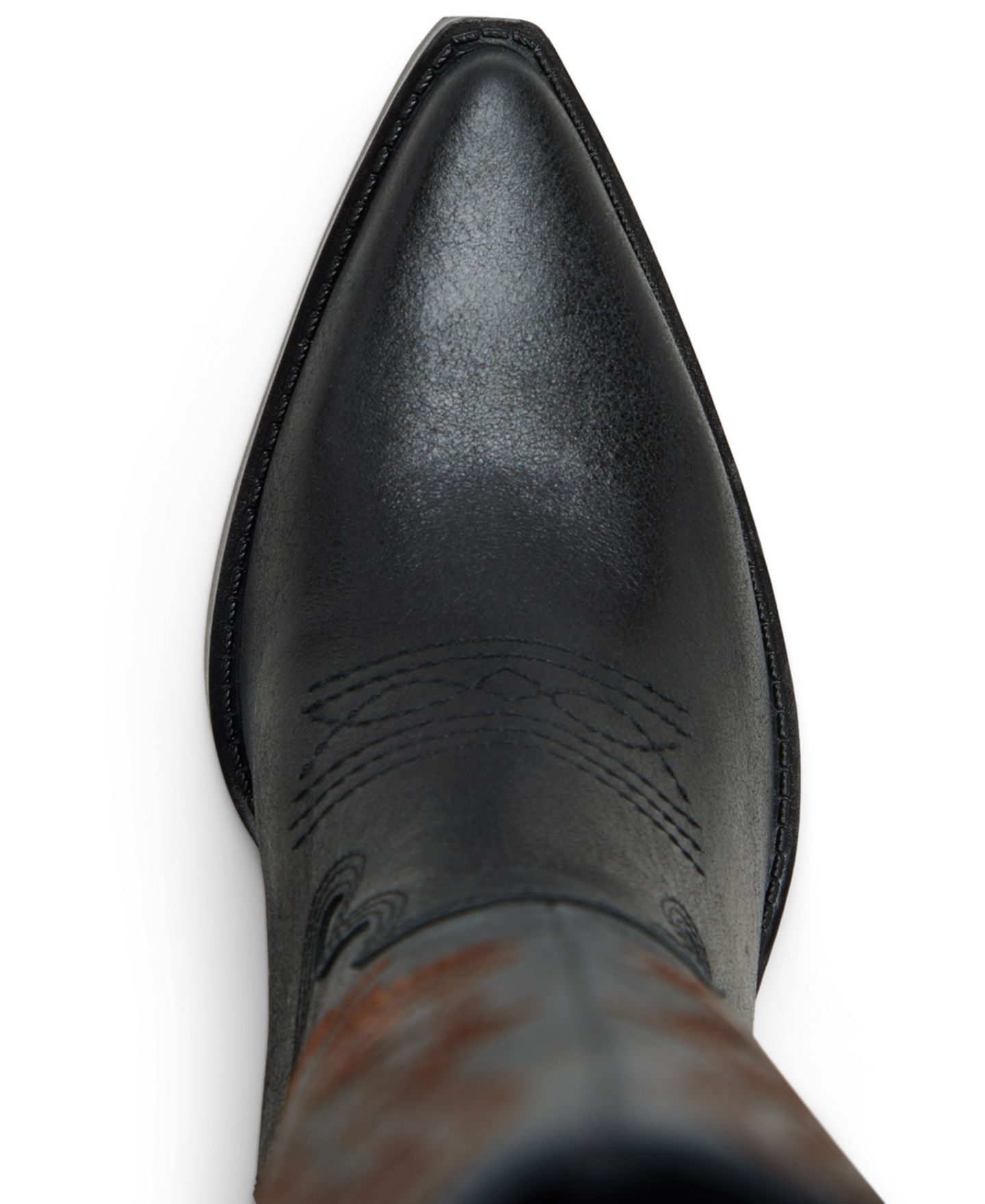 Женские ботинки ALDO Revolve Western Block Heel Knee-High, цвет: Чёрный гладкий комбинированный — фото 4
